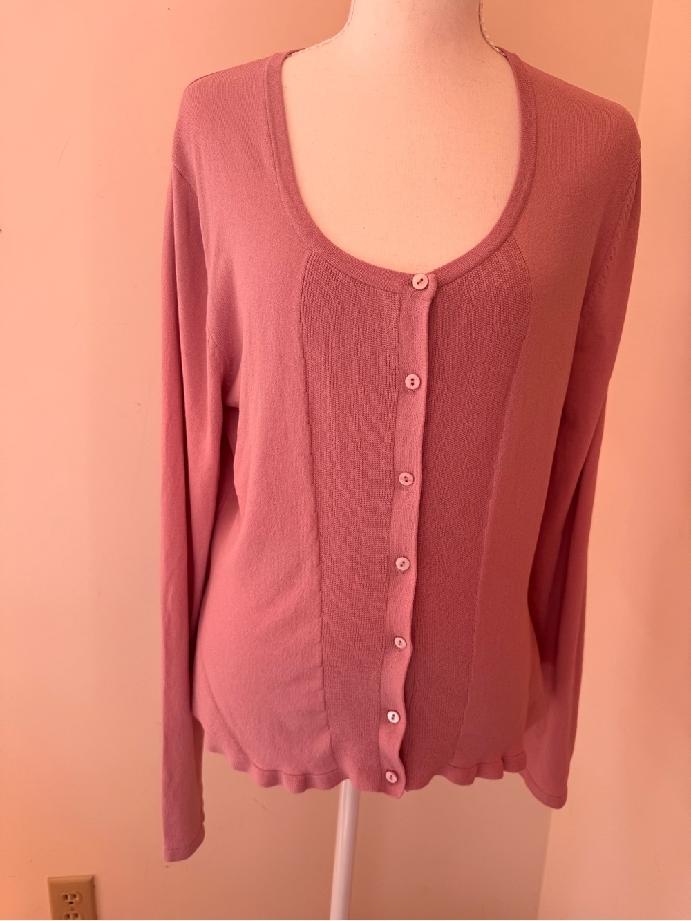BCBGMaxAzria Dusty Pink Knit Top